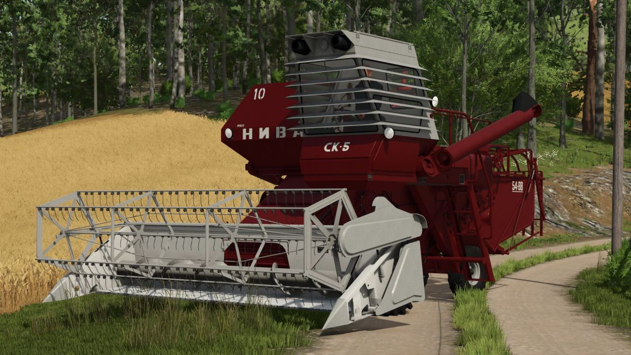 Legendarny Kombajn SK-5 “Niva” Rostselmash do Farming Simulator 25 — Pak Żniw i Przyczep